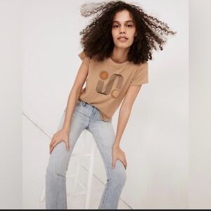 Madewell Beige Graphic Tee